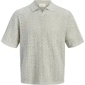 Jack & Jones Tyler Knit Short Sleeve Polo Beige L Homme