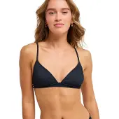Roxy Love Fixed Triangle Bikini Top Noir L Femme