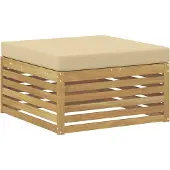 vidaXL Tabouret d'extérieur en bois massif d'acacia blanc
