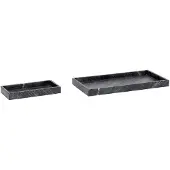 Hubsch Grands Plateaux Noirs (série De 2) | 510227