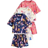 Next Pyjama bleu nuit / bleu clair / rose / blanc