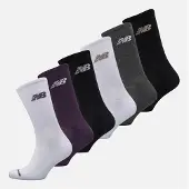 New Balance Chaussettes Crew Saisonnières Six Pack Multi