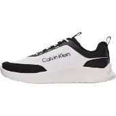 Calvin Klein Baskets basses 'Essential Lightweight Runner' noir / blanc