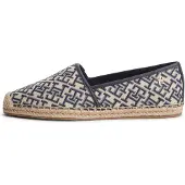 Tommy Hilfiger Espadrilles 'TH Monogram Plaque' beige / marine / opal