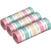 Amscan guirlandes Happy Birthday 4 mètres papier pastel 3 pièces
