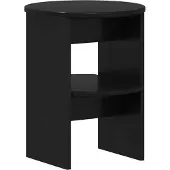 vidaXL Meuble d'appoint noir Ø 40 x 50 cm en aggloméré