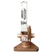 Groco Seacock Triangle Base Ball Valve 25 Mm Marron