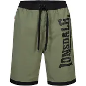 Lonsdale Shorts de bain 'Clennell' olive / noir