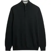 Superdry Essentials Half Zip Sweater Noir L Homme