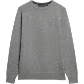 Superdry pour homme. M6110689A Pull en mélange gris (L), Casuel, Laine