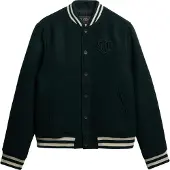 Superdry Veste mi-saison beige clair / vert foncé