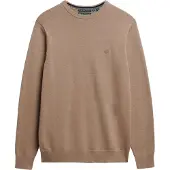 Superdry pour homme. M6110691A Pull Essentials beige (3XL), Casuel, Coton