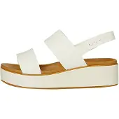 Crocs Brooklyn Matte Wrap Low Wedge Sandals Blanc EU 38-39 Femme
