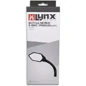 Lynx Miroir vélo E-Bike Miroir avec verre anti-éblouissant argenté