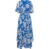 s.Oliver Robe bleu roi / blanc