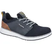 Bugatti Baskets basses bleu foncé / marron / moutarde