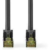 Ginza.se Câble réseau CAT7 | S/FTP | RJ45 Male | RJ45 Male | 15.0 m | Snagless | Rond | LSZH | Noir | Label