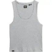 Superdry Femme Débardeur à Liseré en Dentelle Vintage Grey Taille: 44