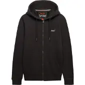 Superdry pour homme. M2014128A Sweatshirt zippé Essential Logo gris foncé (XXL), Casuel, Coton