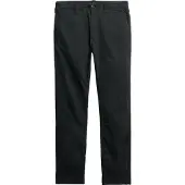 Superdry pour homme. M7011414A Pantalon utilitaire chino noir (30/32), Casuel, Coton