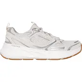SKECHERS EDGERIDE - SILVER ECLIPSE Chaussures à lacets sportives pour femmes, couleur blanche, taille 40