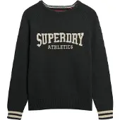 Superdry Pull-over 'Slouchy Intarsia' beige / gris chiné