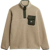 Superdry Fuji Half Zip Sweatshirt Beige S Homme