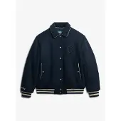 Superdry Veste mi-saison 'Country Club' crème / bleu foncé