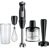 Braun Mixeur plongeant MultiQuick 5 Pro 0,6 L 1000 W Noir, Argent