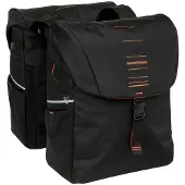 New Looxs Sacoche double pour vélo Vigo Double - 40 litres - 30 x 19 x 40 cm (2x) - Noir-orange