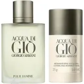 Giorgio Armani Acqua di Giò Pour Homme, recharge de 100 ml + déodorant stick 75 g (pour homme)