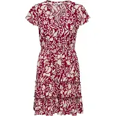 ONLY Robe-chemise 'ONLClaudette' beige / merlot