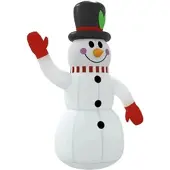 vidaXL Bonhomme de neige gonflable avec LED 120 cm