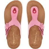 Tamaris Mules à orteils séparés pour femme, semelle plate, modèle vegan 1-27400-46, pointure : 39 EU, couleur : rose