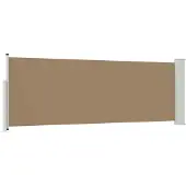 vidaXL Auvent latéral extensible, taupe, 500 x 100 cm, polyester