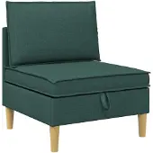 vidaXL Canapé avec rangement, en tissu