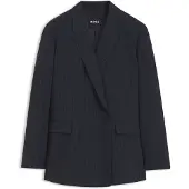 BOSS Blazer Regular en crêpe stretch à rayures tennis