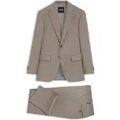 BOSS Costume Regular deux pièces en mohair stretch chiné