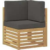 vidaXL Ensemble de salon de jardin , 10 pièces, blanc et anthracite, en polyester