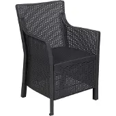 vidaXL Fauteuil anthracite en PP