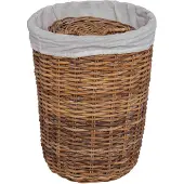 vidaXL Panier à Linge 2 pcs Marron Rattan Kubu