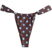Next Bas de bikini bleu clair / marron