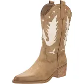 Salinyang Bottes de cowboy écru / kaki