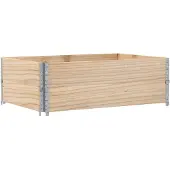 vidaXL Jardinière 120x80 cm bois massif de pin