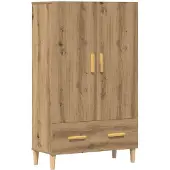 vidaXL Highboard Chêne Artisan 70x31x115 cm Bois composite