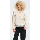 ONLY Chemisier 'ONLSkye' noir / blanc