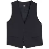 BOSS Gilet cintré en sergé de laine vierge