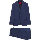 HUGO Costume deux pièces Slim en twill stretch performant