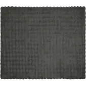 vidaXL Couverture en Fourrure de Lapin Synthétique Gris foncé