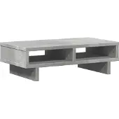 vidaXL Support d'écran gris béton 50x27x15 cm Bois composite